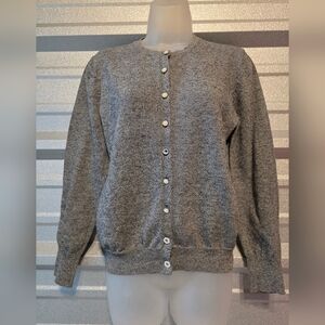 Melrose Chic Elegant Heather Gray Women's Cardigan